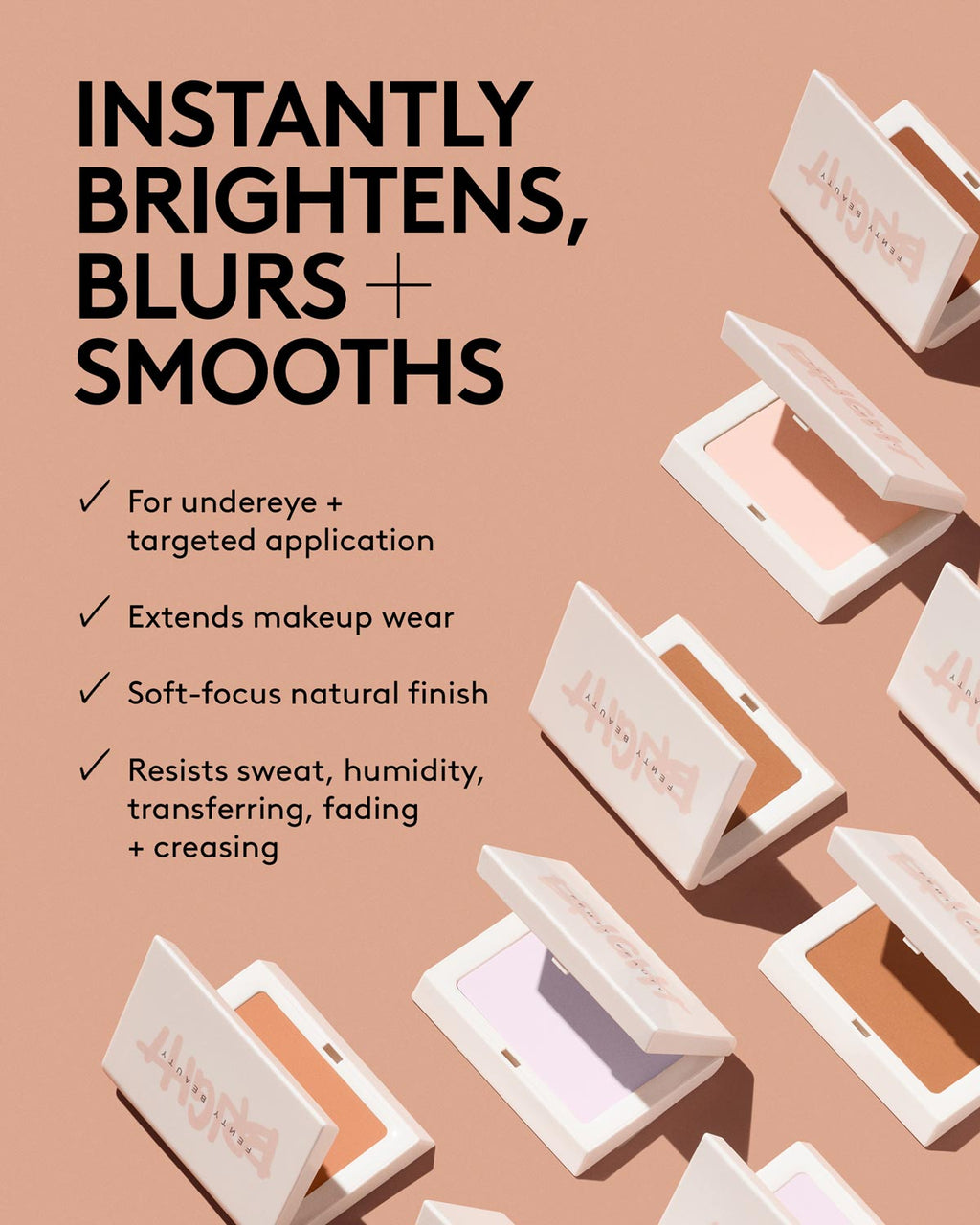 Bright Fix Instant Brightening + Blurring Powder — Peach