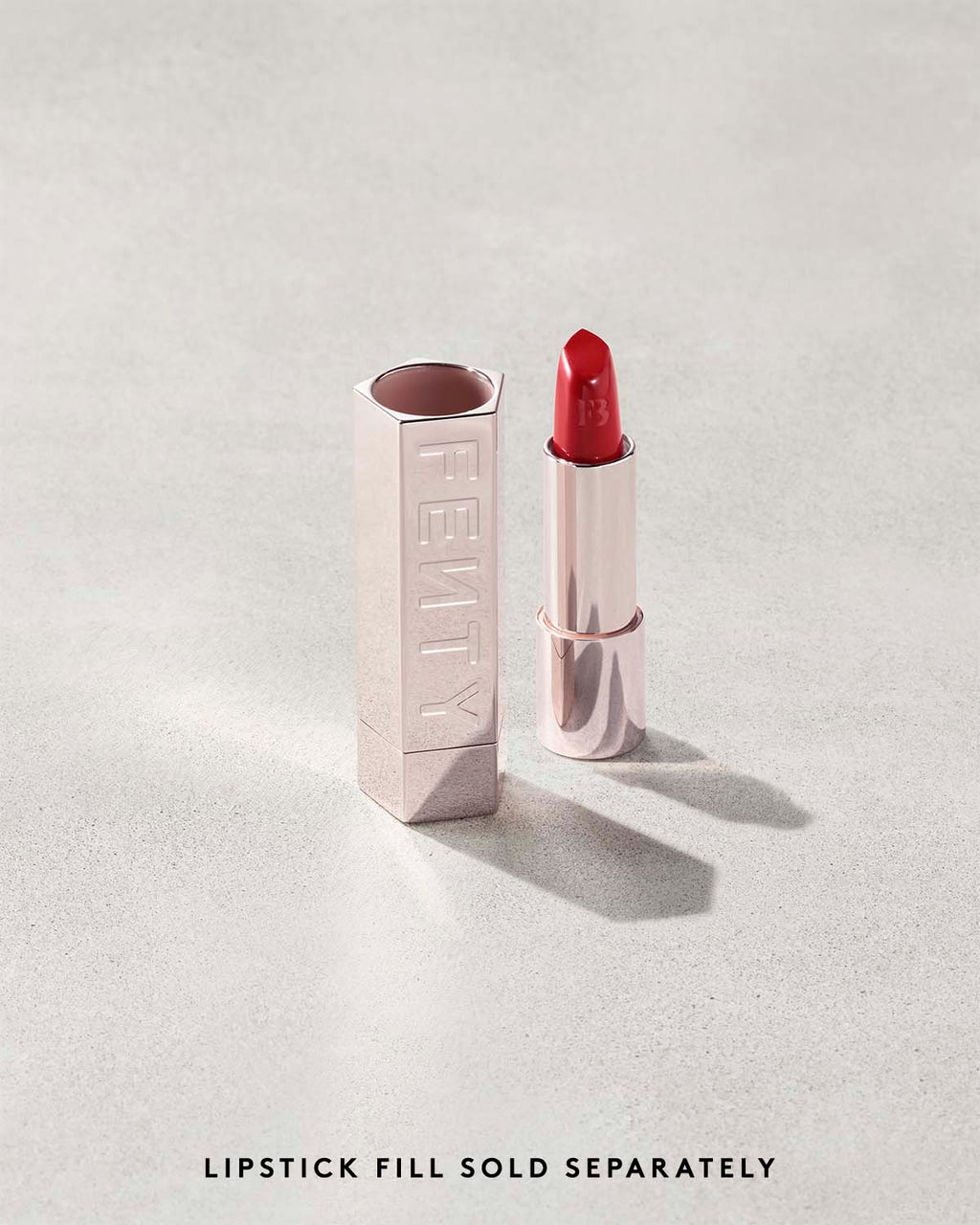 Fenty Icon The Case Semi-Matte Refillable Lipstick — Metallic Nude