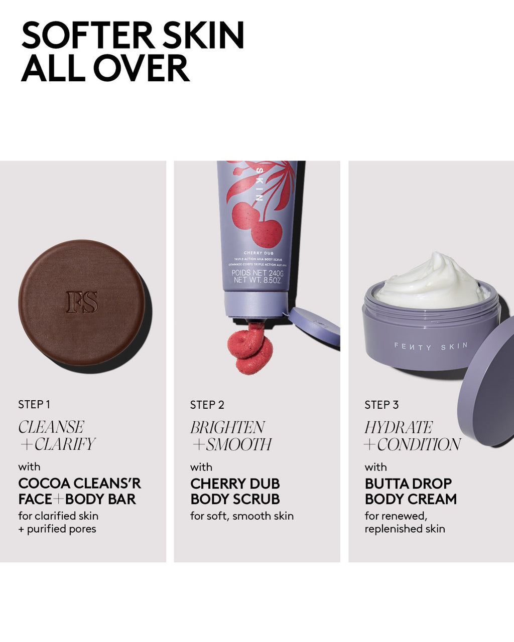 Cherry Dub Triple Action AHA Body Scrub