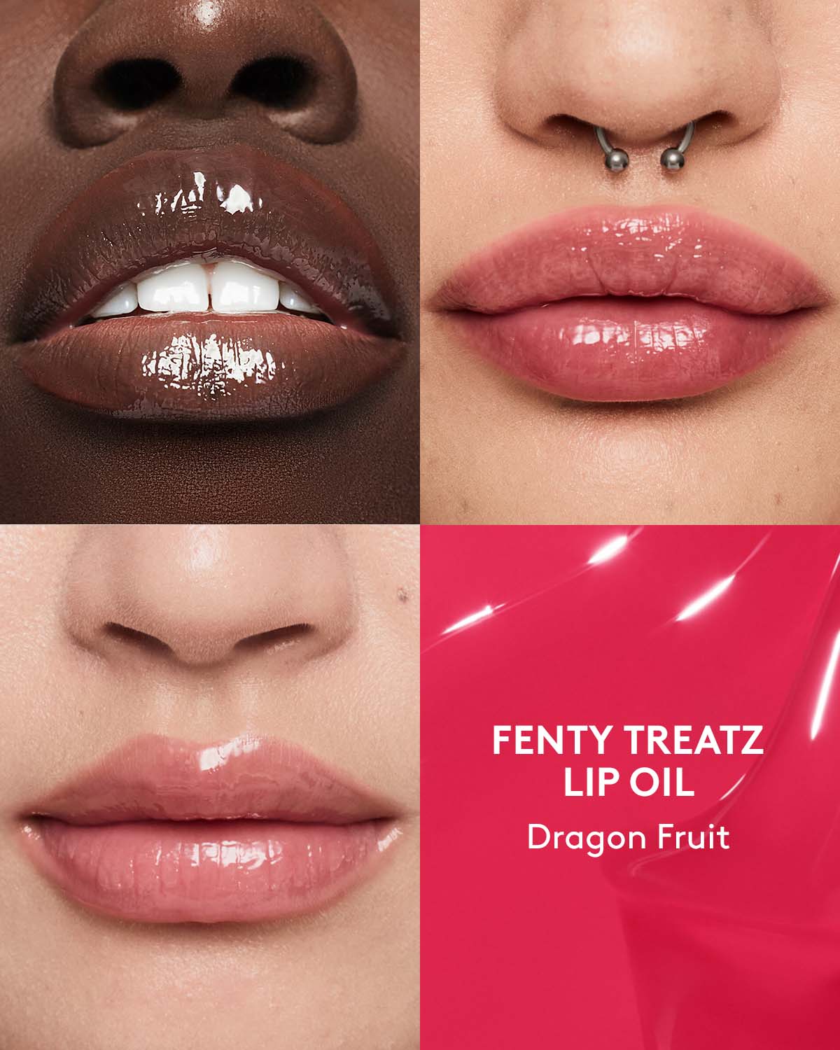 Fenty Treatz Hydrating + Strengthening Lip Oil — Dragon Fruit