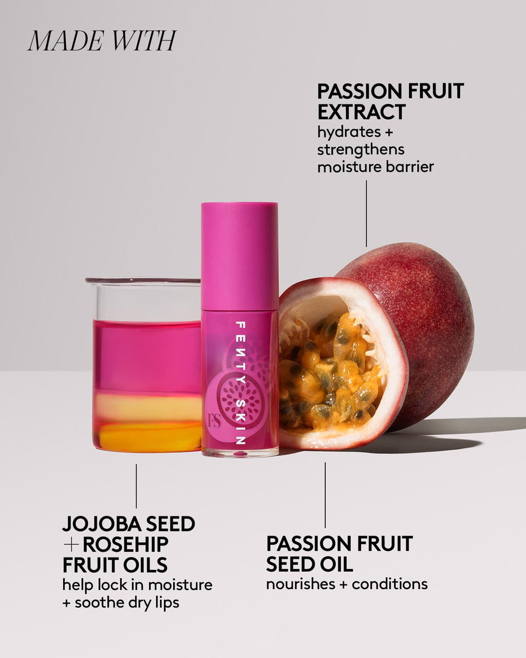 Fenty Treatz Hydrating + Strengthening Lip Oil — Passion Fruit