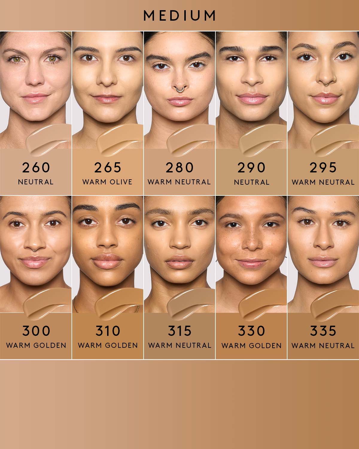 Soft'lit Naturally Luminous Longwear Foundation — 260