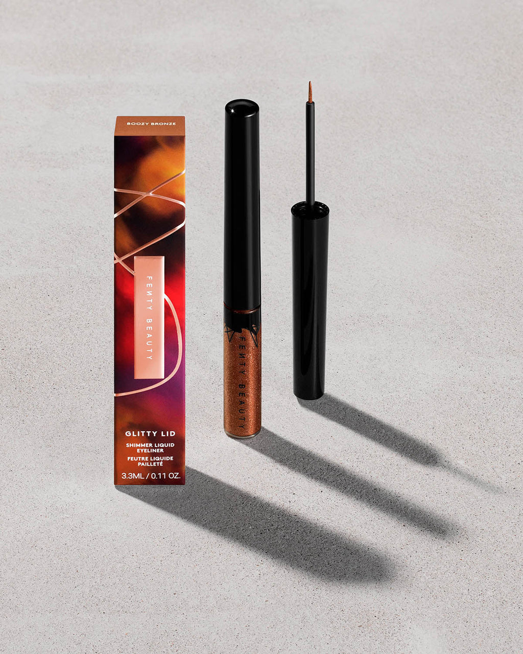 Glitty Lid Shimmer Liquid Eyeliner — Bronze All Ova Collection: Boozy Bronze