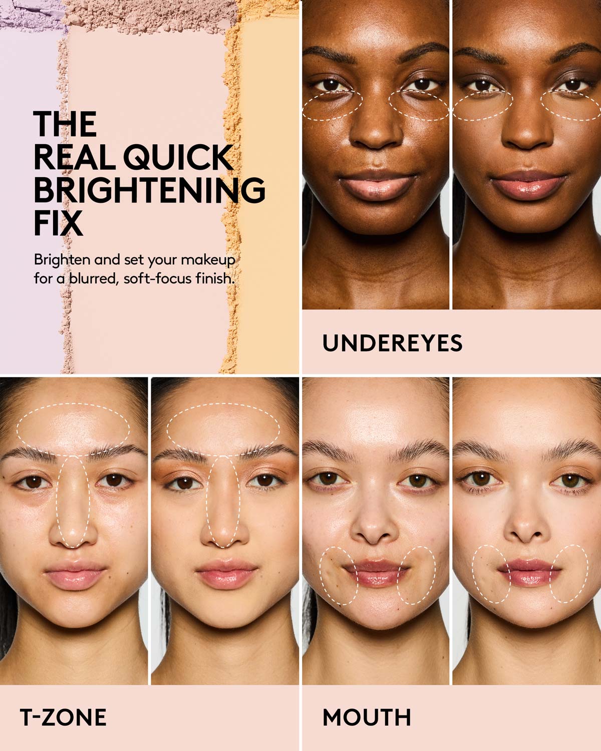 Bright Fix Instant Brightening + Blurring Powder — Peach