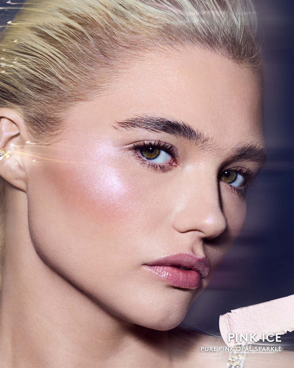 Diamond Bomb All-Over Diamond Veil — Pink Ice