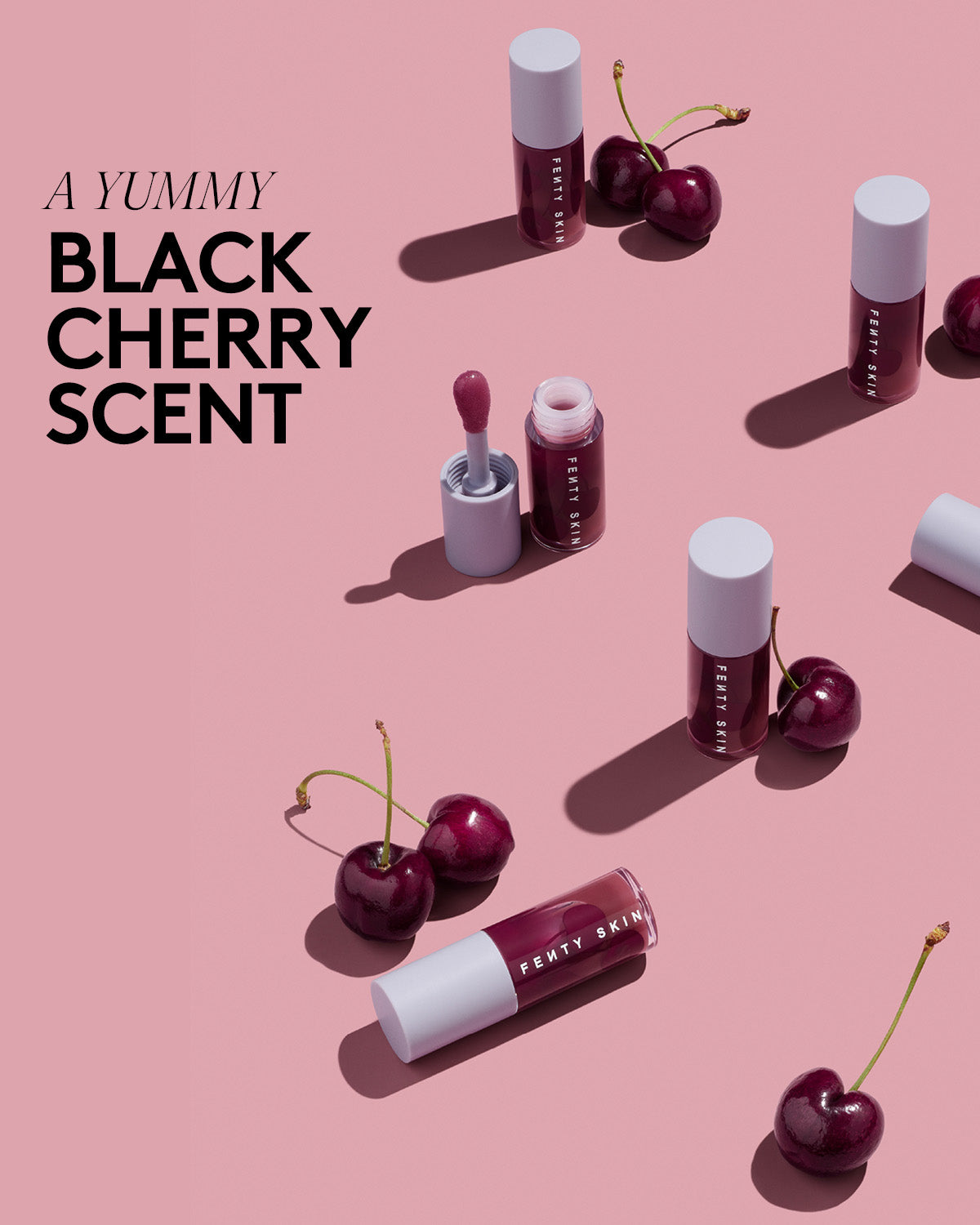 Fenty Treatz Hydrating + Strengthening Lip Oil — Black Cherry