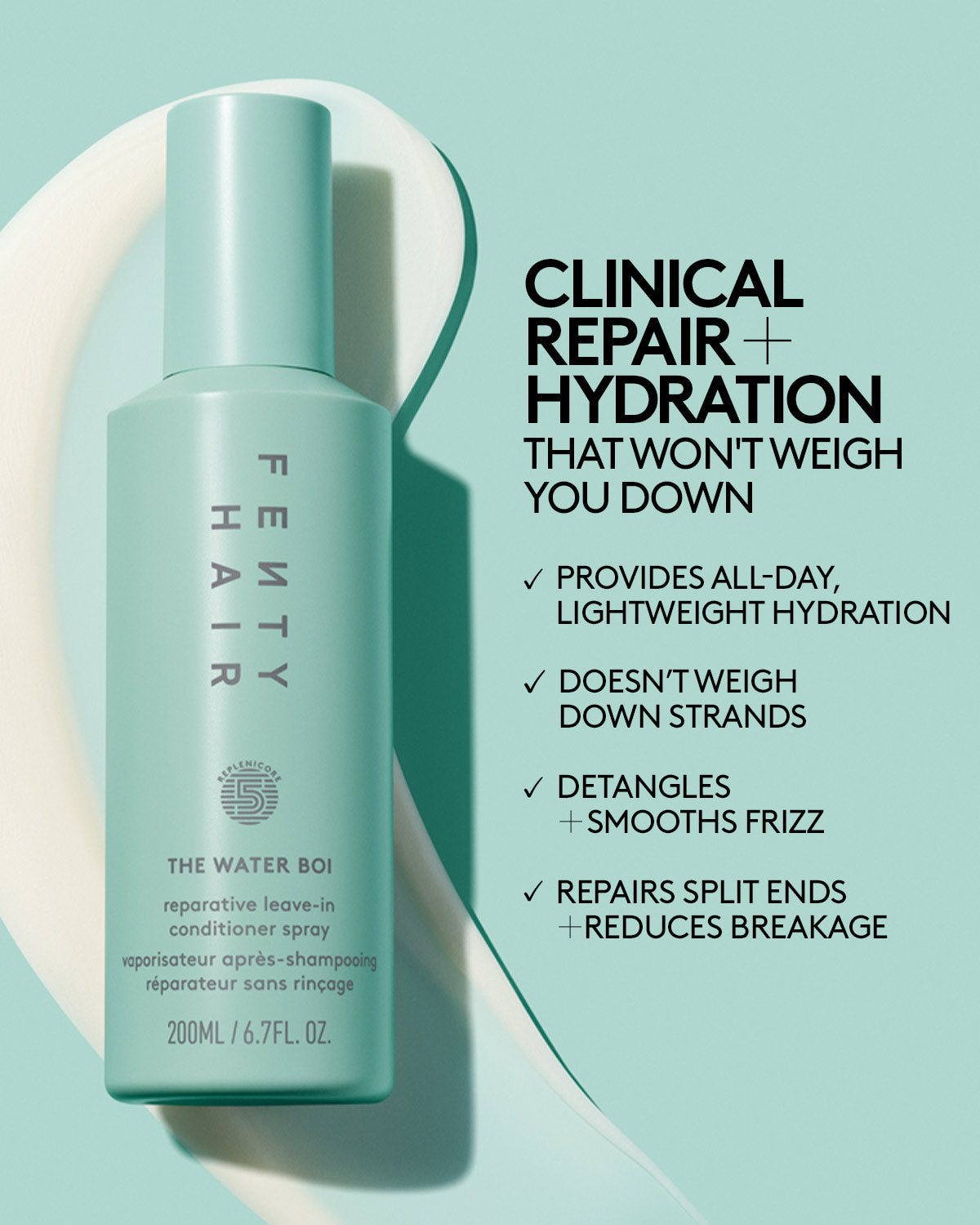 The Water Boi Reparative Leave-In Detangling Conditioner Spray