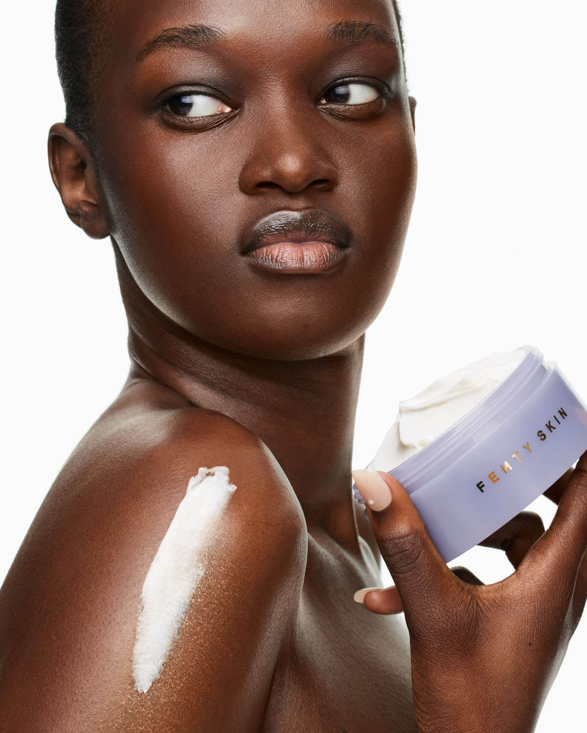 Butta Drop Whipped Oil Body Cream with Tropical Oils + Shea Butter — Fenty Fresh Shimmering