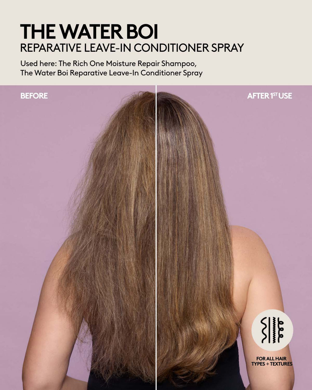 The Water Boi Reparative Leave-In Detangling Conditioner Spray