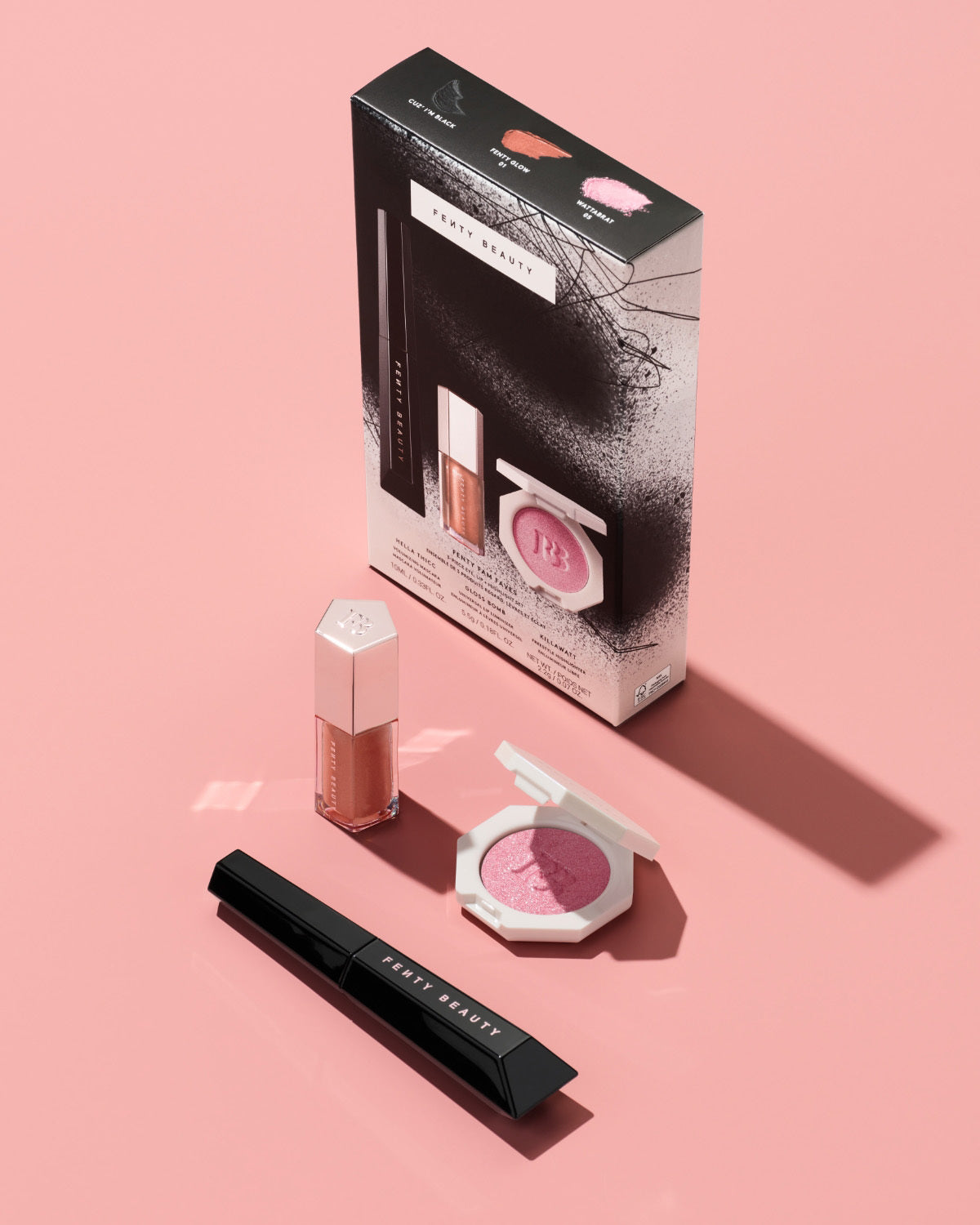 Fenty Fam Faves 3-Piece Eye. Lip + Highlighter Set