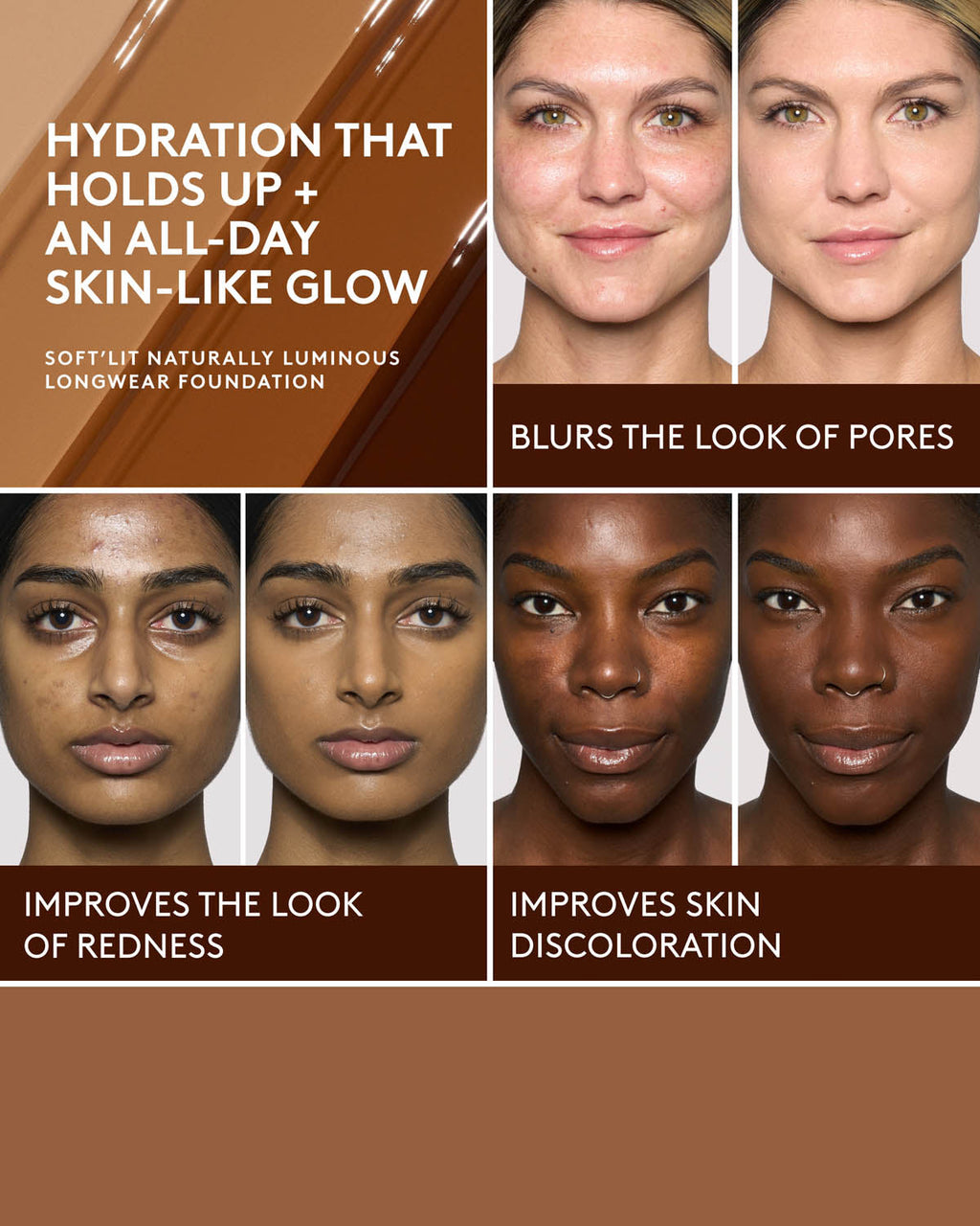 Soft'lit Naturally Luminous Longwear Foundation — 345