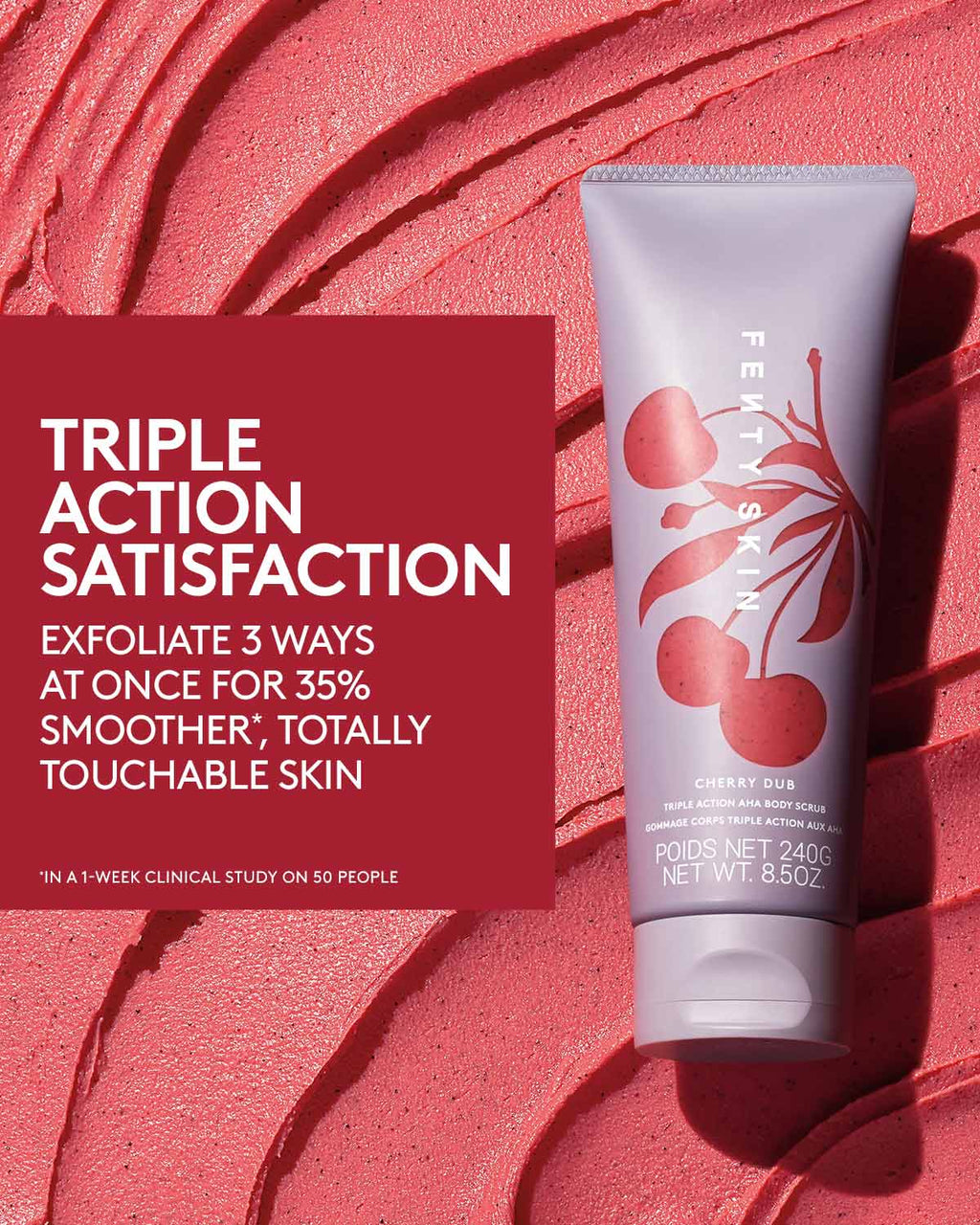 Cherry Dub Triple Action AHA Body Scrub